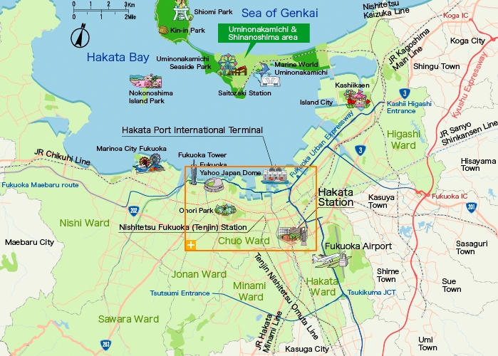 Fukuoka Map