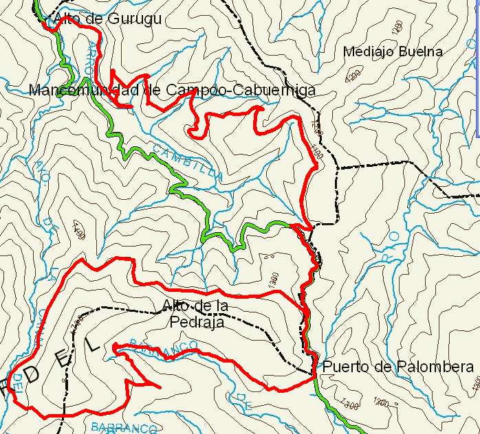 Mapa route 18