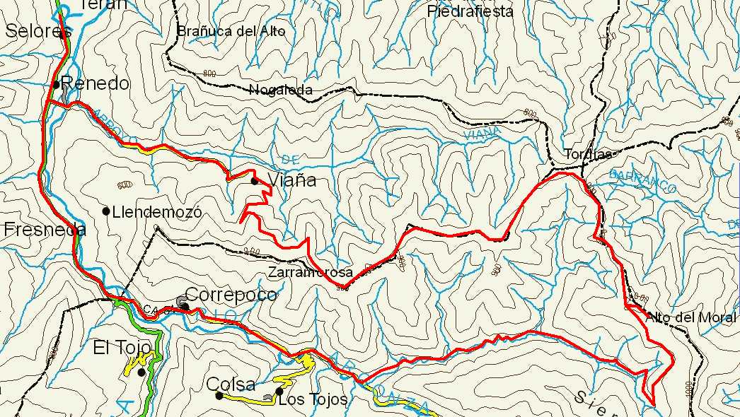 Mapa route 11
