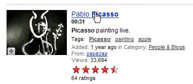 Picasso en Youtube