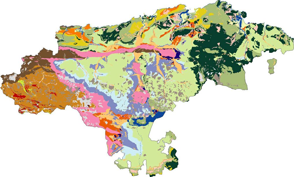 lithologic and deposit map