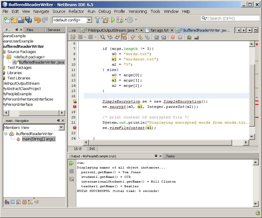 LAB-20: Java Stream I/O