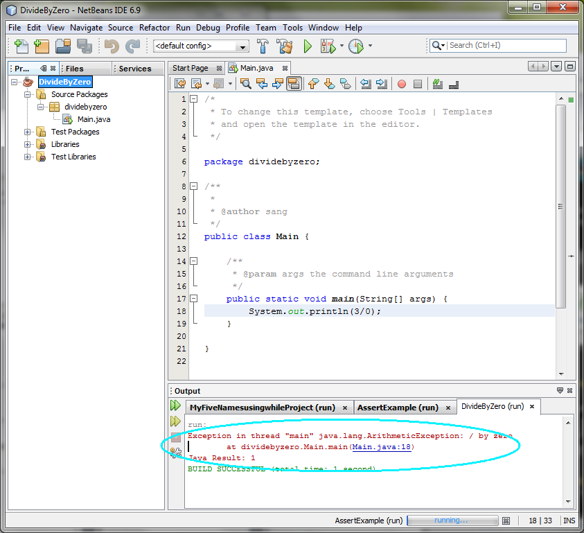 Exception Handling & Assertion in Java