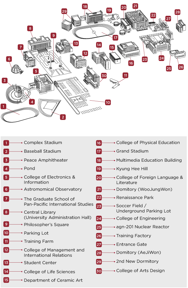 Global campus map