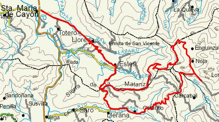 Mapa route 11