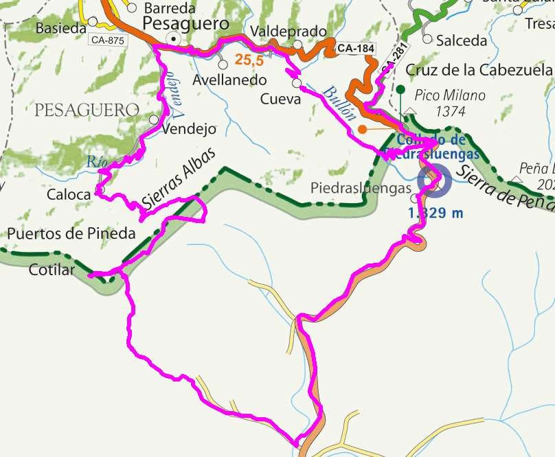 Mapa route 14